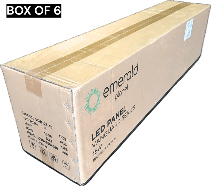 Bulk Emerald LED Panel 15W 1200x300 Sensor BOX OF 6 Bulk Buy EP-VG-S123-15 - Image 2