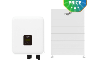 FOXESS KH 9.9kW Hybrid Inverter + 41.76kWh Batter 5 FOXESS KH 9.9kW hybrid inverter with dual CTs and 41.76kWh CQ7(V6) battery storage system for new installations or AC-coupled single-phase residential properties.