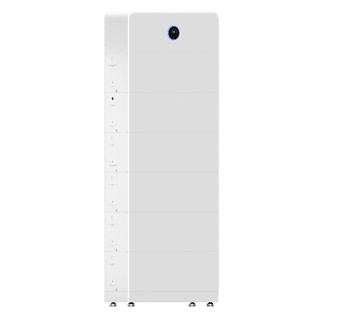 GoodWe ESA 15 kW / 48 kWh three-phase commercial energy storage system with a floor-mounted cabinet integrating a hybrid inverter and lithium battery modules. Designed for commercial and industrial applications, it supports solar energy storage, backup power, peak shaving, and energy management in a compact, all-in-one enclosure.