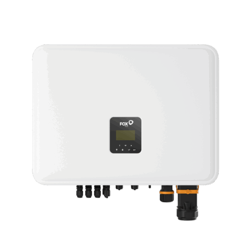 FOXESS Three Phase 5kW Hybrid Inverter with 3 MPPTs, 220% PV oversizing, meter with 6 CTs, built-in Wi-Fi, DCI protection, and backup power support.
