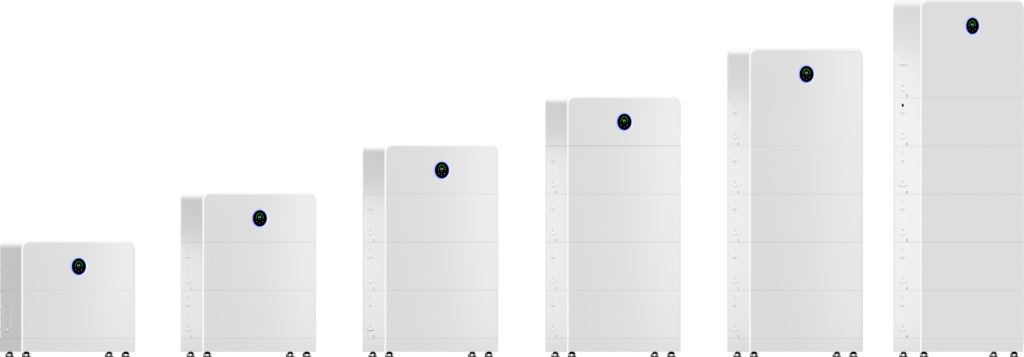GoodWe GW8.3 battery modules, each 8.32 kWh rated and 8.0 kWh usable, covered by a 10-year GoodWe warranty