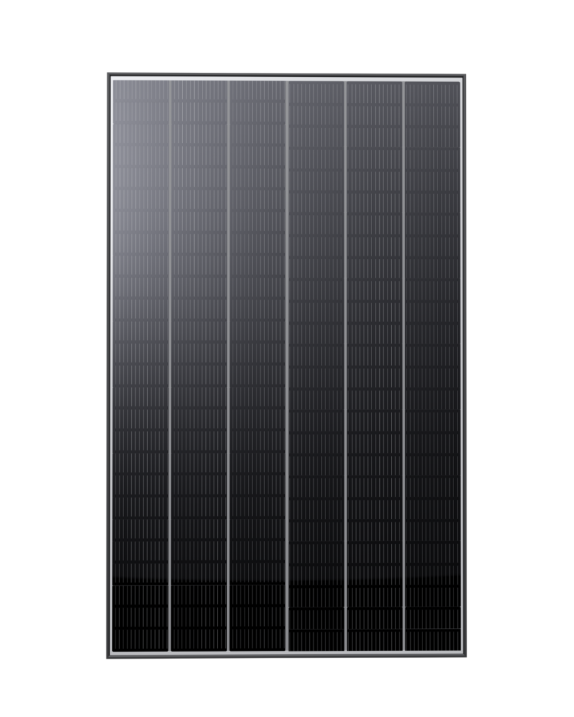 Trina Vertex S+ 505 W N-type i-TOPCon dual-glass solar panel with a black frame
